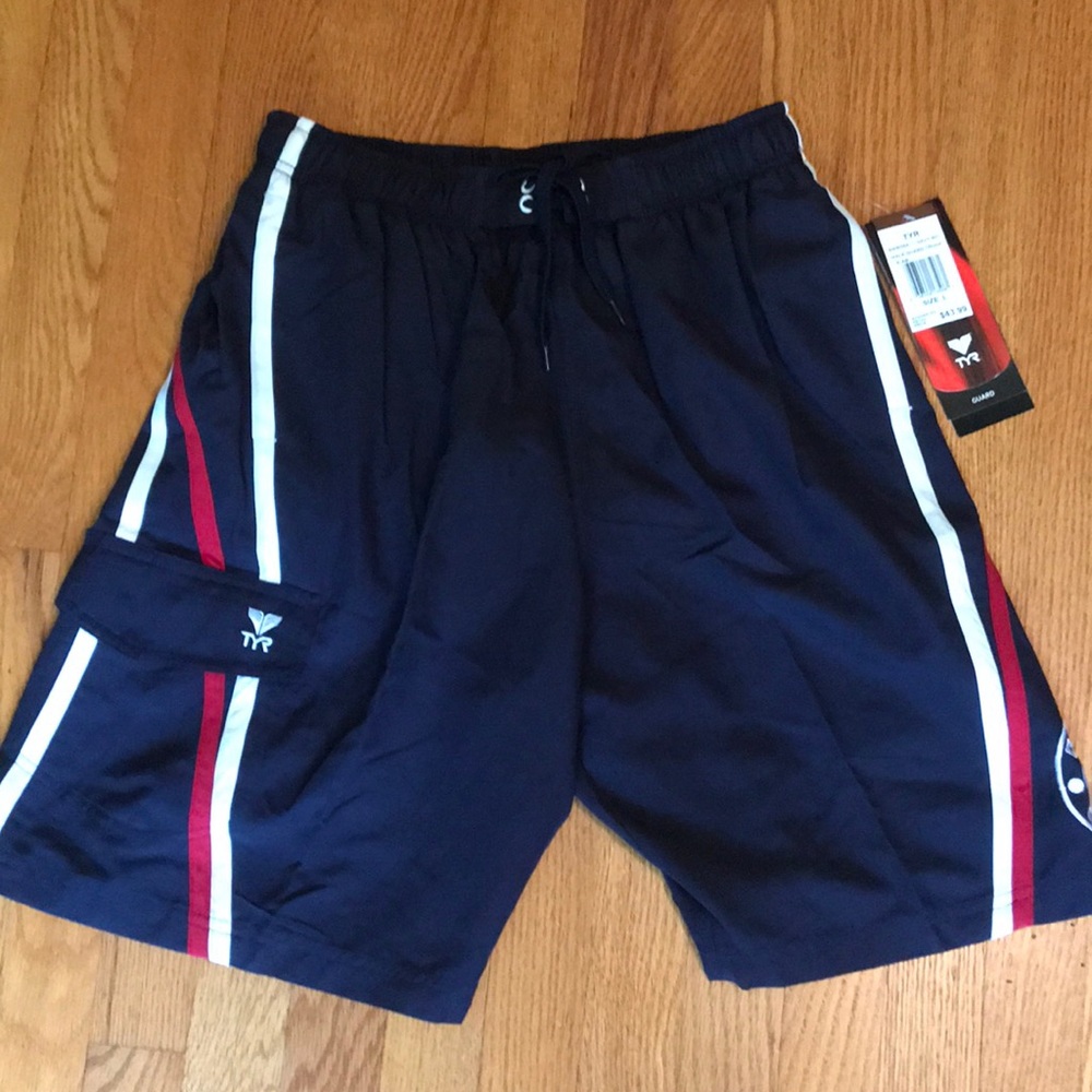 TYR Men’s Large Navy Swim Shorts